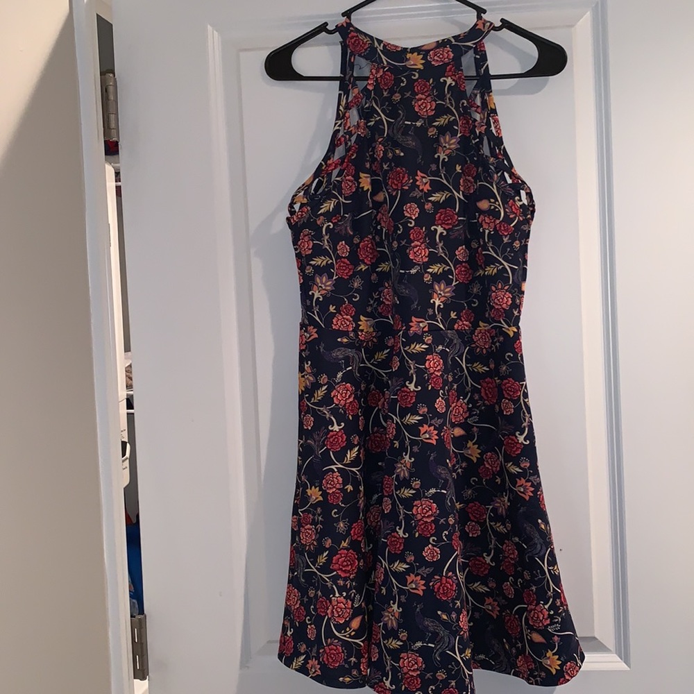 Floral fit and flare dress
